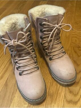 Women's royal Canadian Winter snow Boots — Blush Pink